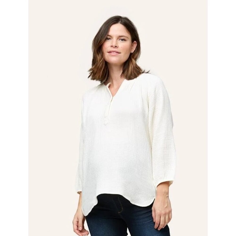 NOM Cream Ava Top | Size M